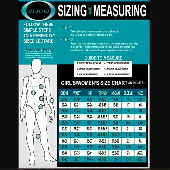 Ozone - Gymnastics bodysuit leotard. Size YM - Picture 5 of 5